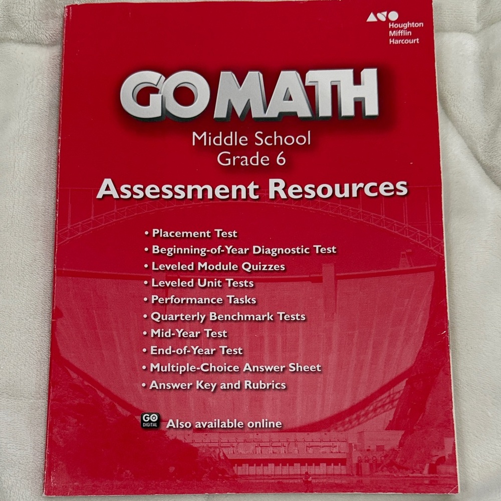 HMH Go Math Middle Schiol Grade 6 Assignment Resources